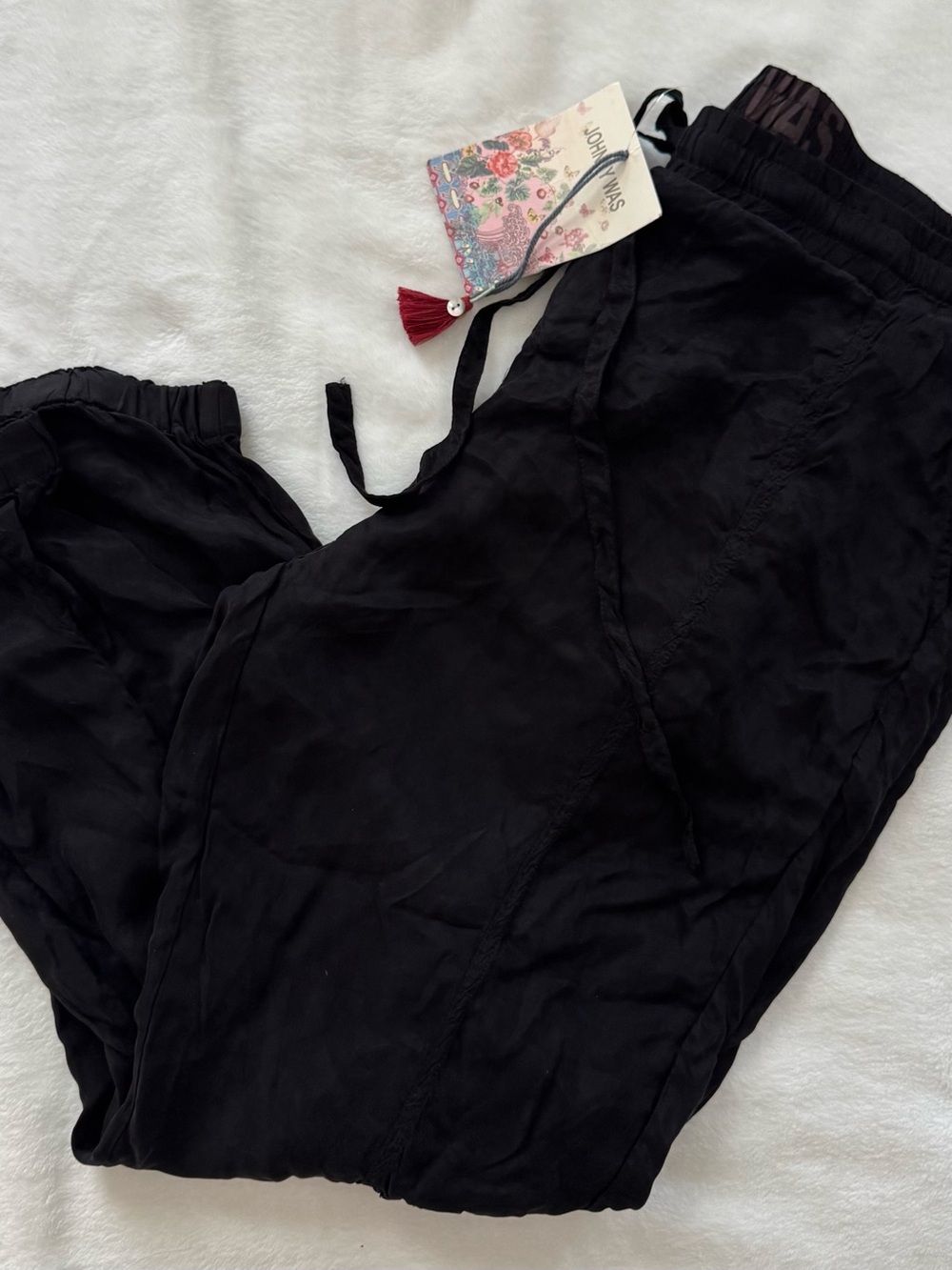 Johnny Was NWT Black Cargo Jogger Pants -